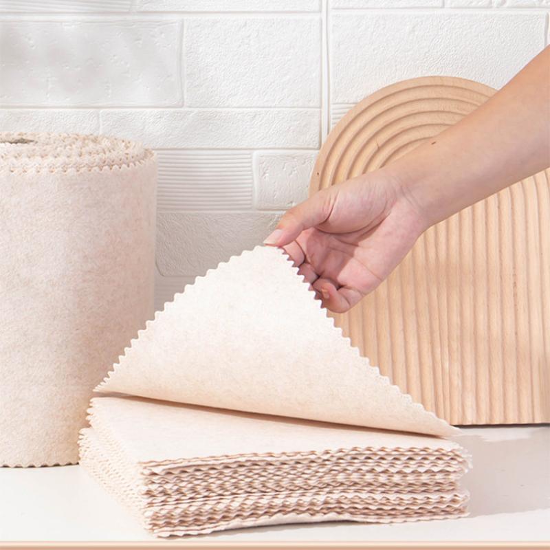 Кухонные тряпки из растительных волокон, бытовые суперабсорбирующие салфетки для уборки, чистящие губки без содержания масла