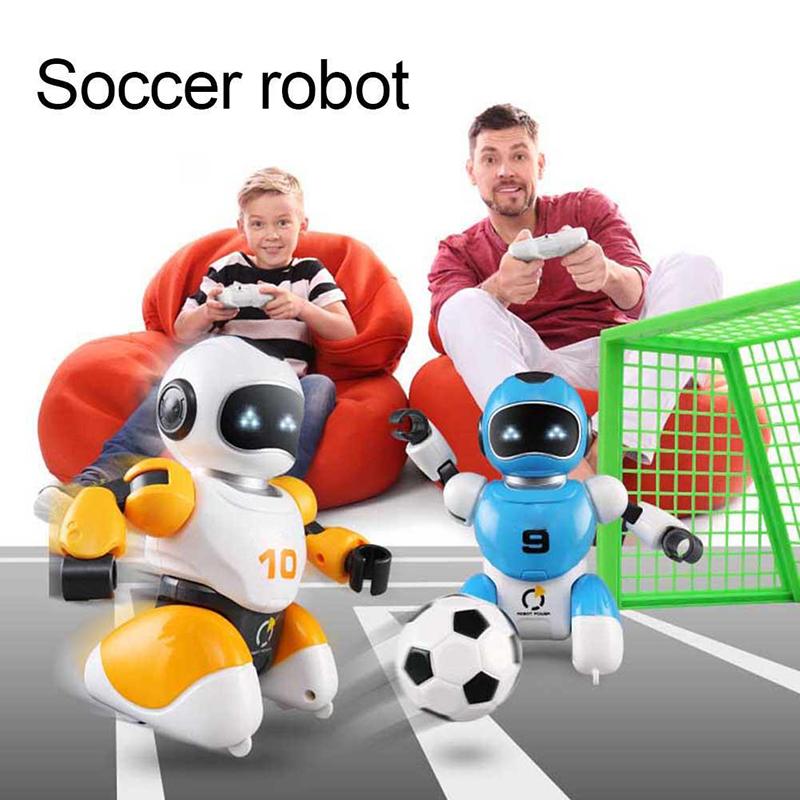 Нетоксичный RC Футбольный Робот Умный Футбольный Боевой Робот с Дистанционным Управлением и Музыкой Родительско-Детские Электрические Обучающие Игрушки Для Детей Подарки