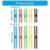 10Pcs Elastic H Bands Strap for Book Binding, Art Projects & Outdoor, Multicolors Silicone Rubber Bands H Bands,  2 Size