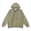 Huamian Men's Heavyweight Hooded Sweatshirt - New Autumn/Winter, Velvet Lined, Trendy American Style, Loose Fit