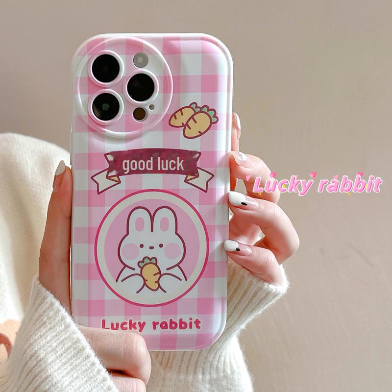 Чехол Zhitai Rabbit для iPhone 15 Pro, совместимый с iPhone 14/Huawei P40 — новый мультяшный дизайн с воздушной подушкой