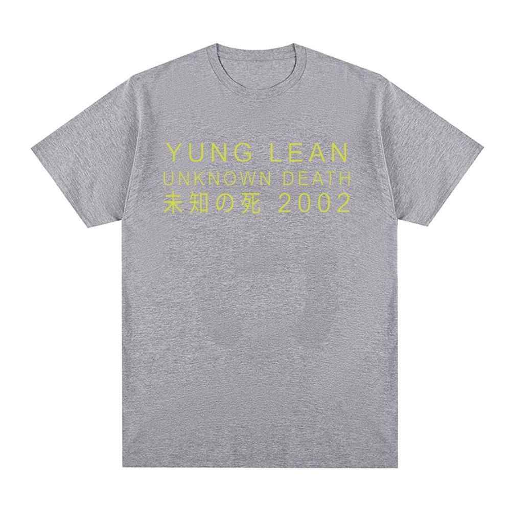 Yung Lean Unknown Death 2002 Альбом Тур Футболка Мужская Женская Мода Повседневные Футболки с Коротким Рукавом Унисекс Высококачественная Хлопковая Футболка