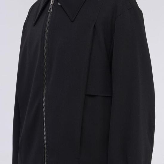 Giosongeo Black Box Pleated Collar Jumper ZF5JP552BK