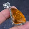Ювелирное украшение ручной работы из серебра 925 пробы с балтийским янтарем 2,17 дюйма I5Z48