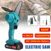 4 Inches Mini Cordless Electric Chain Saw 24V Lithium Battery Charger Portable Rechargeable Garden Logging Saw  Woodworking Tools