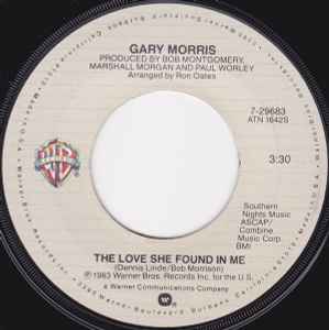 7-дюймовая пластинка GARY MORRIS - The Love She Found In Me 729683 Warner Bros. Re 1983 Американский фолк Б/У