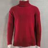 High-neck Sweater Men's Solid Color Slim-fit Knitted Top 2025 Autumn New Style