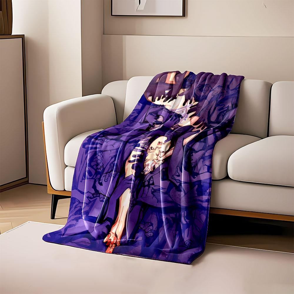 A pale figure surrounded by numerous dark hands in a surreal composition. for all seasons blanket lunch break throw gift