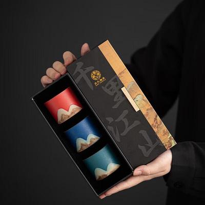 Керамическая чайная чашка Jingxun с ручной росписью, пейзаж