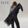 ELLE Women's 100% Pure Wool Double-Sided Scarf