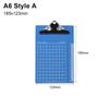 1Pcs Blue Writing Clipboard Plastic Clip File Organize Writing Pad Board  Paper Ticket Storage