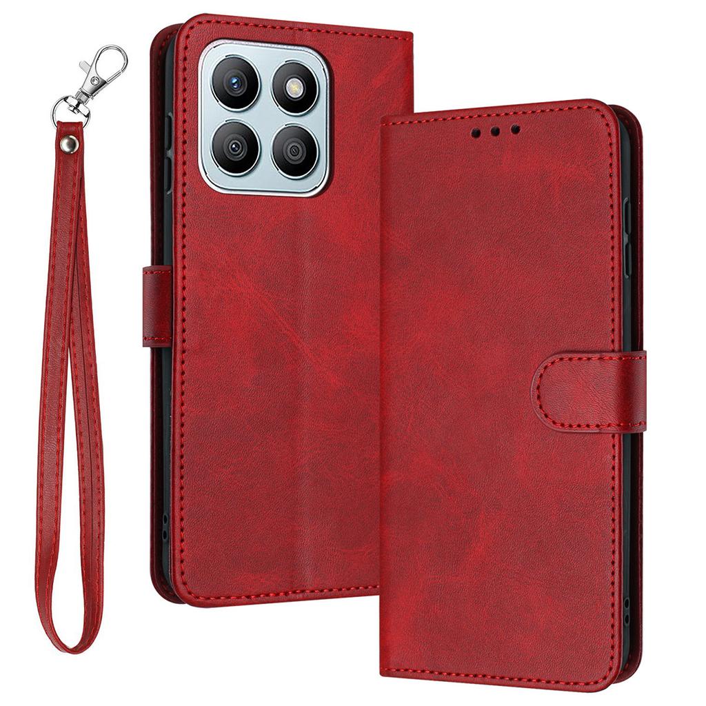 Для Honor X8c 4G Чехол Книжка Подставка PU Кожа Кошелек Чехол для Телефона Текстура Теленка