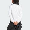 Adidas Футболка-поло Originals Adicolor Football Jacquard с длинным рукавом и логотипом в полоску, женские топы белого цвета JD2605
