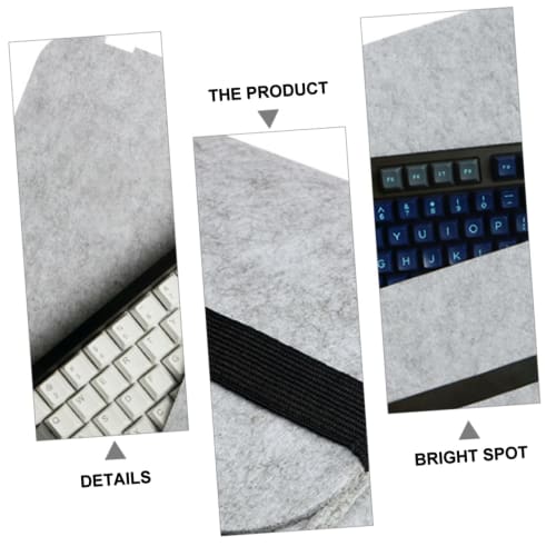 Gadpiparty 104 Keyboard Storage Bag, Keycap Case, Accessories, Keyboard and Laptop Bag, Backlit, Quiet Gaiter for Keyboards and Instruments, Gray