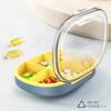 6 Grid Portable Eight Grid Sub Packing Large Capacity Pill Box Sealed Moisture Proof Pill Storage Box Folding Waterproof Pill
