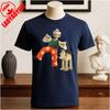 Wallace and Gromit Printed T-shirt Tops Cartoon and Anime Printed T-shirt Weekending Retro Graphic Tee Vintage Aesthetic