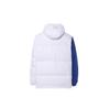 Puma Colorblock Logo Print Hooded Down Jacket Unisex Outerwear Blue White 539727-02