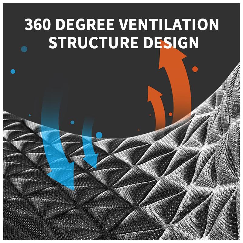 SEAMETAL Car Seat Cover Cushion Mat 3D Pressure Relief Chair Cushion Breathable Car Front/ Rear Back Seat Cover