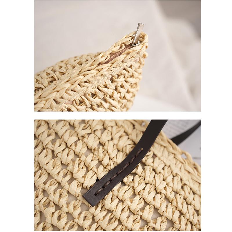 Yogodlns Летняя популярная соломенная сумка для женщин, большая вместительная сумка на плечо, плетеные тканые сумки, дорожная морская пляжная сумка, корзина bolsa