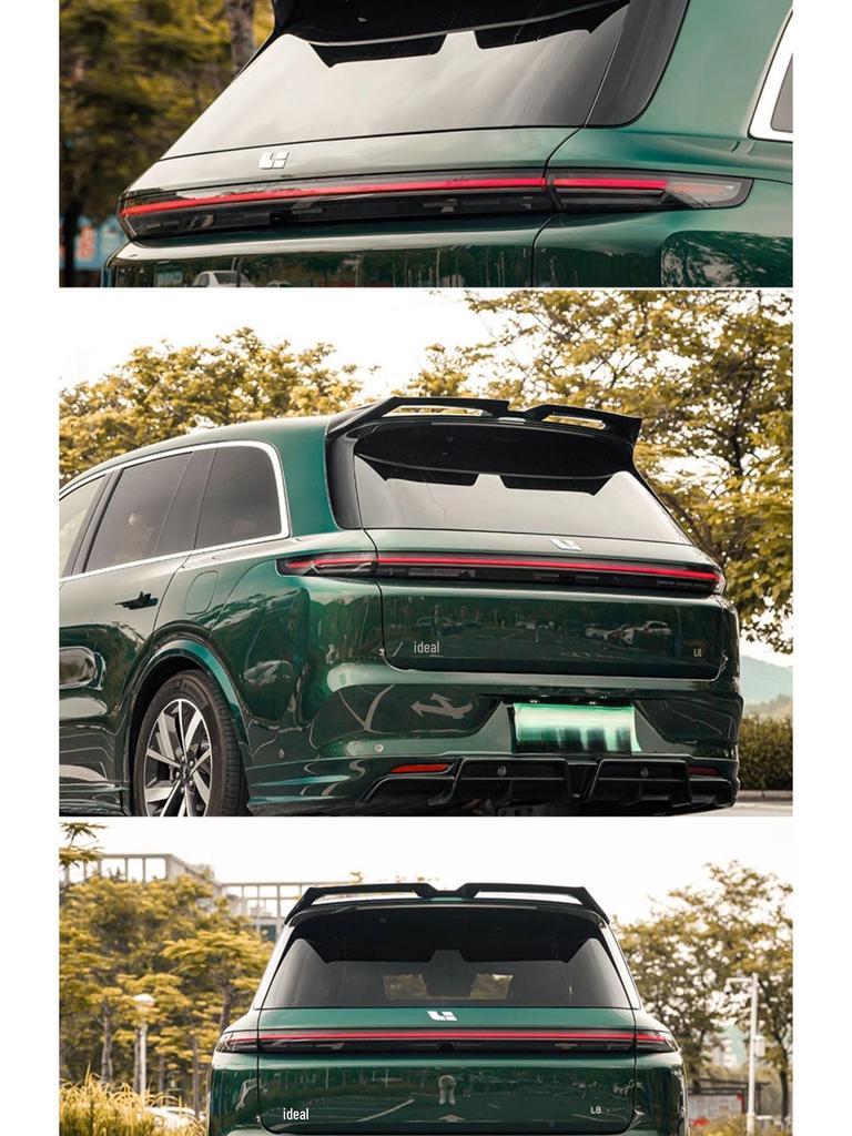 Обновите Li Auto L6/L7/L8/L9 комплектом спортивных заднего и верхнего антикрыльев Black Warrior MC, сверление не требуется.
