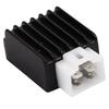 Voltage Rectifier Half Wave Rectifier Motorcycle Voltage Regulator Aluminum Alloy Material Durable Fit 50cc