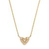Tiny Motif K10 Diamond Heart Necklace [Noges] (0.03ct) 3024311602200999