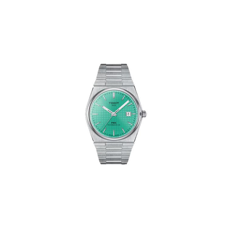 Tissot Автоматический Механический Механизм Водонепроницаемость 100м Мужские Часы Часы 40мм Зеленый Циферблат T137.407.11.091.01