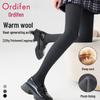 Oudifen Women's Thermal Footed Pantyhose