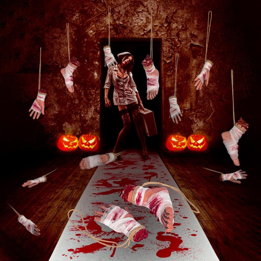 Хэллоуин Рука и Нога Ломающие Ужас Украшение для Вечеринки