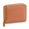 Pragma Bellows Mini Вмещает Все Настоящий Итальянский Кошелек Женский Кошелек, Карты, Кожа, На Молнии по Периметру (Кораллово-розовый)