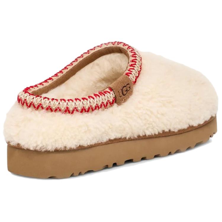 UGG Тапочки Tasman Slipper Maxi Curly - Натуральные Женские Кроссовки Белые 1158356-NAT