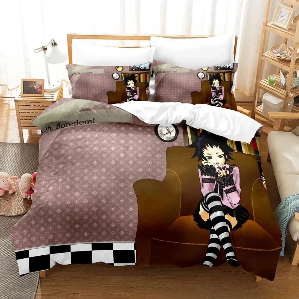 Soft Lightweight Single Twin Full Queen King New D Gray man Size Bed Adult Kid Bedroom Sets Anime parure de lit Quilt