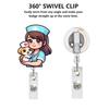 Lanyard Nurse Badge Holder Acrylic Name Tag Holder Gift ID Badge Clip  ID Card Decoration