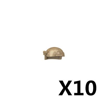 10 ШТ./ПАРТИЯ MOC Военные Строительные Блоки Фигурки Солдат Жилет Шлем Ремень Маска Наушники Кирпичики Армейские Аксессуары Игрушки J021