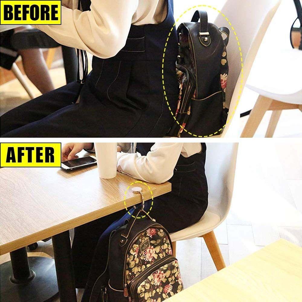 1Pcs Portable Handbag Hanger Vintage Flowers Purse Bag Hook New Table Hook Holder