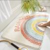Cartoon Cashmere Floor Mat Bathroom Floor Mat Non-slip Bathroom Absorbent Carpet Toilet Door Mat Absorbent Dirt