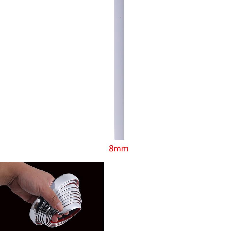 Хромированная молдинговая накладка на дверь автомобиля, защитные наклейки на бампер, решетка, лента для предотвращения столкновений, защитная пластина на кромке двери, яркая наклейка