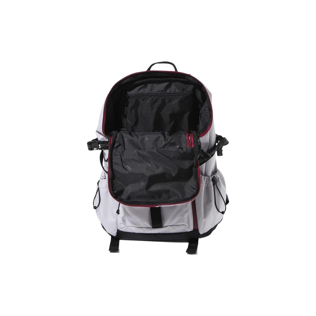 FILA Nylon Casual Backpack Regular Unisex Gray FS3BPF6304XLGY