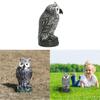Owl Decoy Deterrent Realistic Bird Cat Crow Scarer Statue Straight Head Scarecrow Outdoor Garden