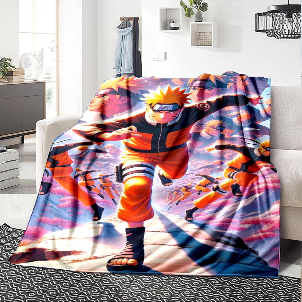 Naruto Blanket Soft Warm Cozy Perfect for Sofa Livingroom Bedding All-Season Use Modern Suitable for Gifting Relatives and Friends