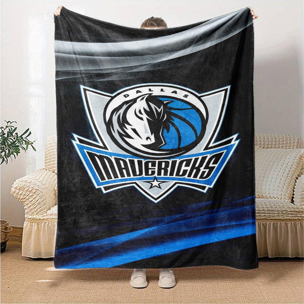Dallas Mavericks Print Flannel Blanket High Quality Warm Comfortable Cover for All Seasons Perfect for Gifts Home Decor
