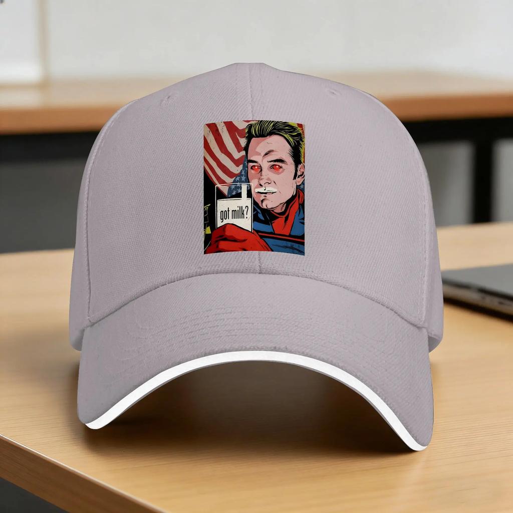 Homelander Got A Milk Sun Baseball Cap The Boys TV Summer Street Style Trucker Hat For Women Unisex Kpop Rock Baseball Caps