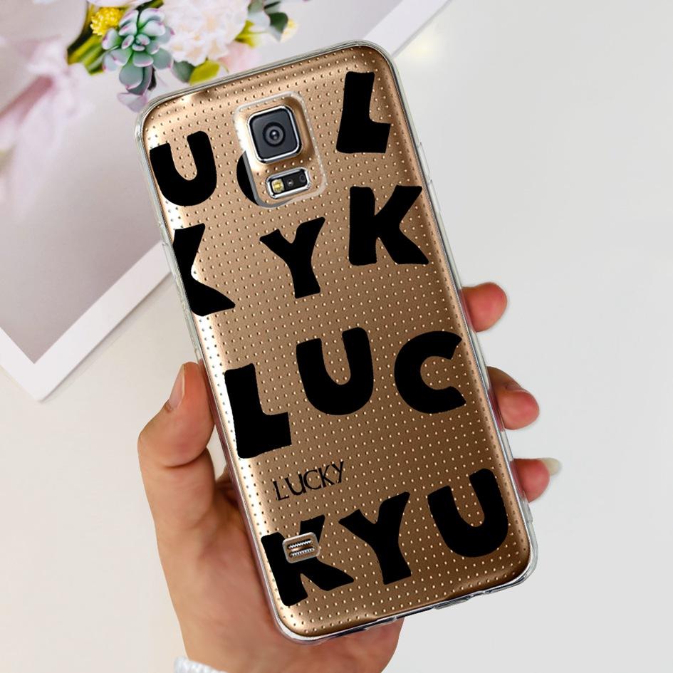 For Samsung S5 Case Cute Cartoon Soft Silicone Phone Back Cover For Samsung Galaxy S5 S 5 i9600 TPU Bumper on Galaxy S5 Neo Capa