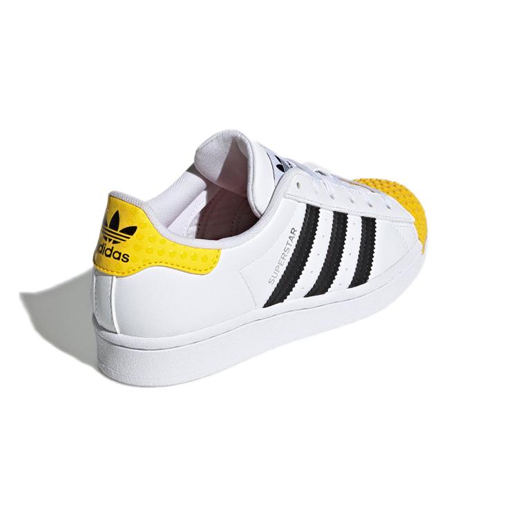 LEGO x Adidas Originals SUPERSTAR 360 J Мягкие и удобные Низкие кеды для скейтбординга Белый Черный Желтый H03958