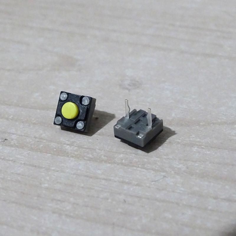 2 шт. 6x6x4,3 мм Квадратный микропереключатель для мыши для бытовой электроники, медицинских испытаний, компьютеров, серверов, микрокнопки мыши