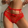 High Waist Amazing Mesh Panties Lace Sexy Underwear Women Transparent Hollow Out Lingerie Bow G Strings Intimates