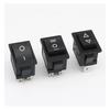 1PCS KCD1 ON-Off 15 * 21mm Black 3 Pin / 6 pin On/Off/On Rocker Switch AC 6A/250V10A/125V(6 pin On - Off - On)