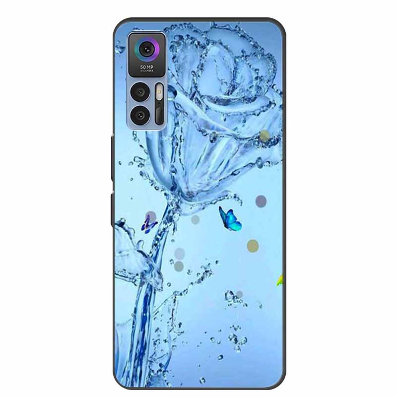 Для TCL 30 Plus Чехол Роскошный Мягкий Силиконовый Задний Чехол Чехол для Телефона для TCL 30 SE Чехол TCL 30 5G для TCL 30+ Защитный Чехол T676J Fundas