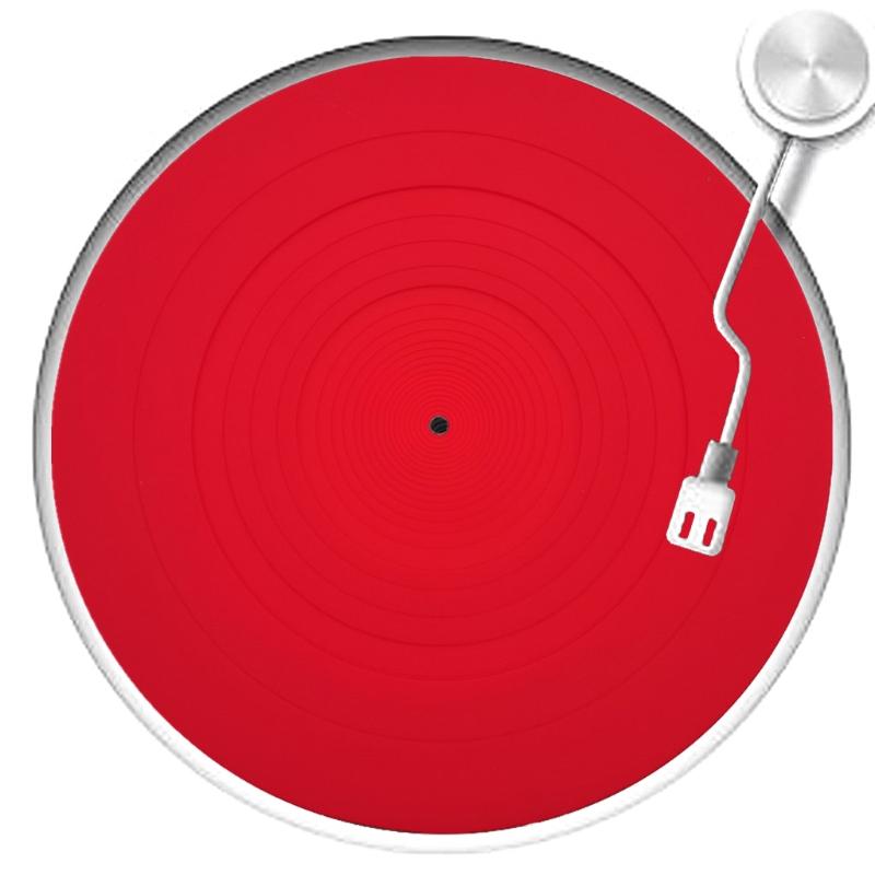 Силиконовый резиновый коврик для LP Противоскользящий коврик Прочный Антистатический Антивибрационный для Фонографа Проигрывателя Виниловых Пластинок