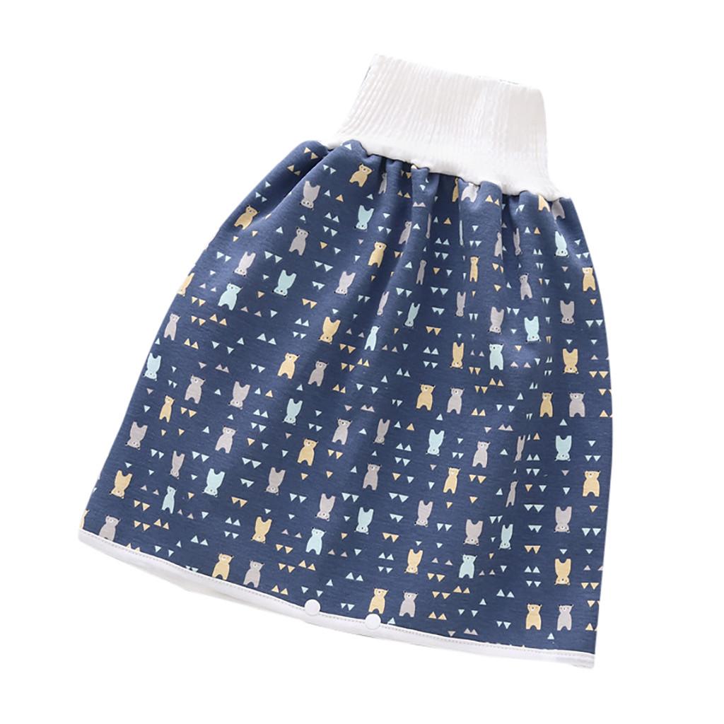 Natural Washable Baby Diaper 3 Layers-Infant Cotton Diaper Cloth Skirt